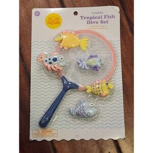 New!  Sun Squad Tropic Reef Scrambler 6pc Pool Toy Dive Set